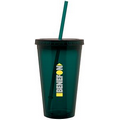 16 Oz. Teal Green Spirit Tumbler Cup